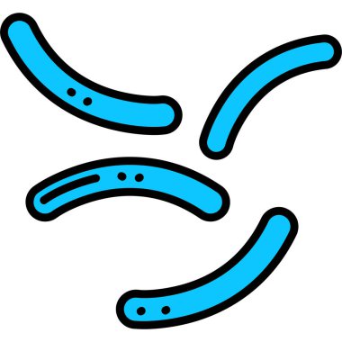 Bakteri. Web simgesi basit tasarım