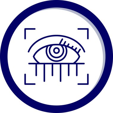 Göz. Web simgesi basit illüstrasyon