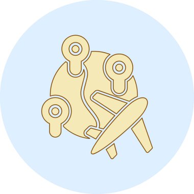 Vektör illüstrasyonu, simge ögesi biçimi