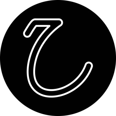 Tek bir simgenin vektör illüstrasyonu