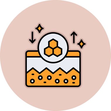 Arıcı ikonu. özet bal arıcısı vektör rengi düz izole