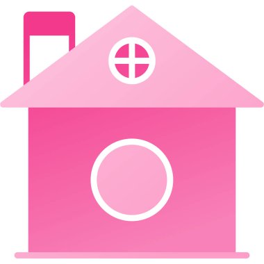 Ev. Web simgesi basit illüstrasyon