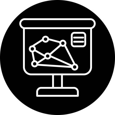 şebeke. Web simgesi basit illüstrasyon