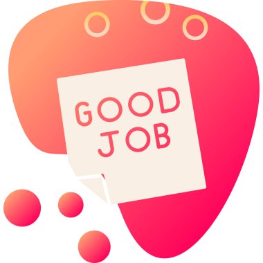 İyi iş çıkardığını gösteren bir işaret. Kavramsal fotoğraf iyi iş bir şey var iyi iş bir şey vermek.