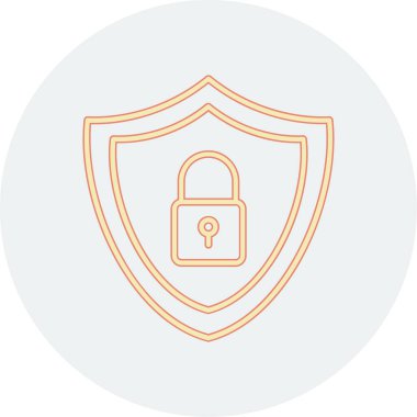 kalkan vektör simgesi modern basit illüstrasyon