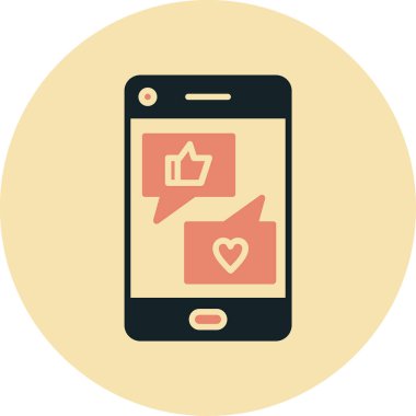 Geri bildirim. Web simgesi basit illüstrasyon