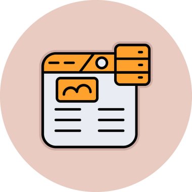 Gazete. Web simgesi basit tasarım