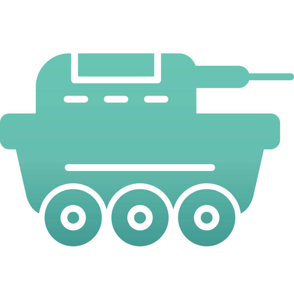 military tank icon. simple illustration of tank vector icons for web