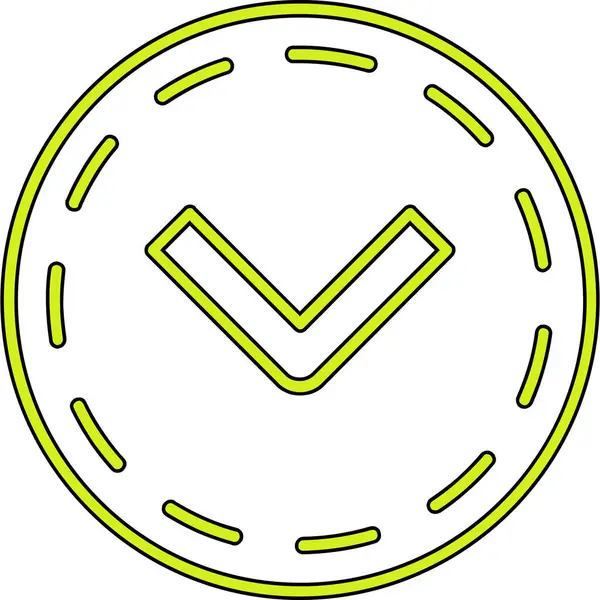 Kene simgesini, vektör illüstrasyonunu kontrol et