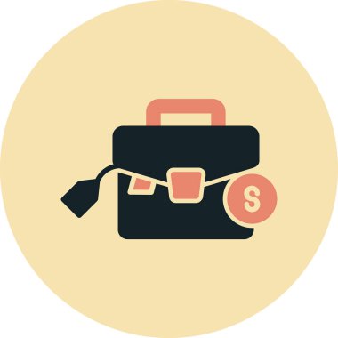 İş ikonu. Basit resimleme