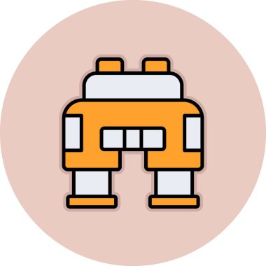 robot ikon vektör illüstrasyonu