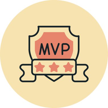 Moda düz dizaynında rozet simgesi