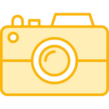 Kamera simgesi. Web için kamera vektör simgelerinin basit illüstrasyonu