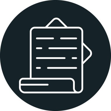 Belge simgesinin vektör illüstrasyonu