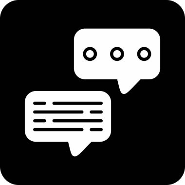 konuşma balonu simgesi, vektör illüstrasyonu