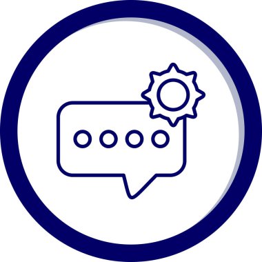 Gelişim için web simgesi, teknolojinin vektör illüstrasyonu