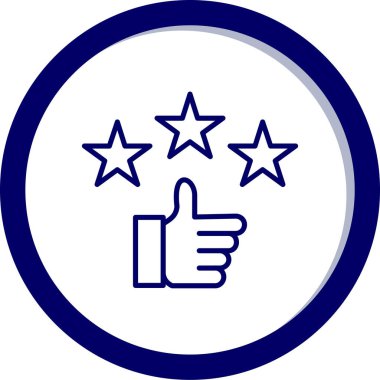 derecelendirme simgesi vektör illüstrasyonu