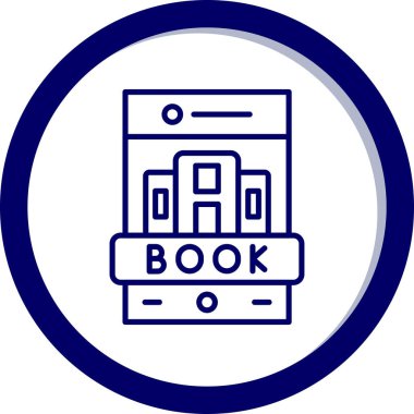 kitap simgesi vektör illüstrasyonu