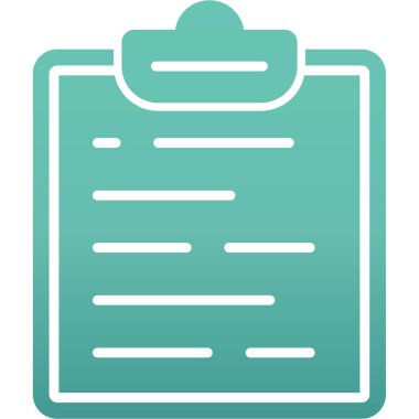 Kontrol listesi simgesi vektör illüstrasyonu