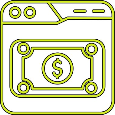 Dolar işareti simgesi olan para çantası