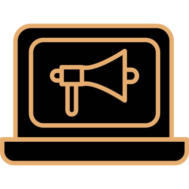 Simge vektör illüstrasyonu reklam ediliyor