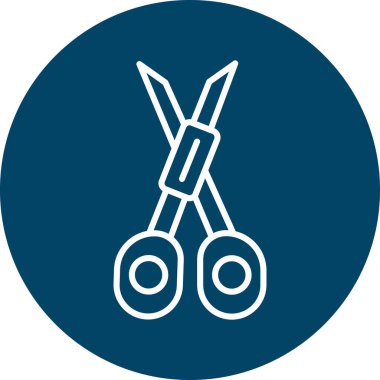 Makas. Web simgesi basit tasarım