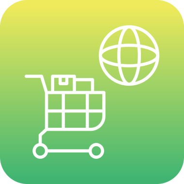 Eşsiz dağıtım tramvayı vektör simgesi