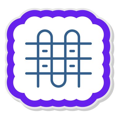 Barkod. Web simgesi basit illüstrasyon