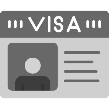 pasaport düz vektör simgesi