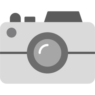 Kamera simgesi, vektör illüstrasyonu