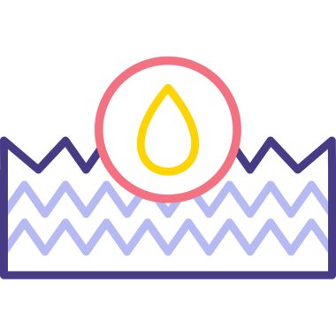 su damlası vektör simgesi