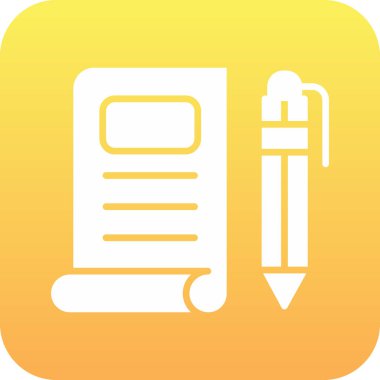 kalem simgesinin vektör illüstrasyonu