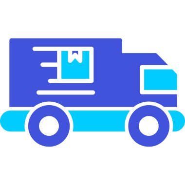 Kamyon. Web simgesi basit illüstrasyon