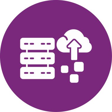 Bulut Veri simgesi vektör çizimi