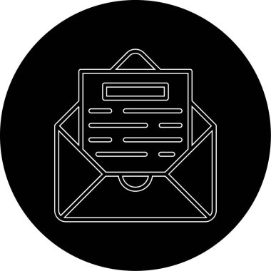 zarf simgesi vektör illüstrasyonu