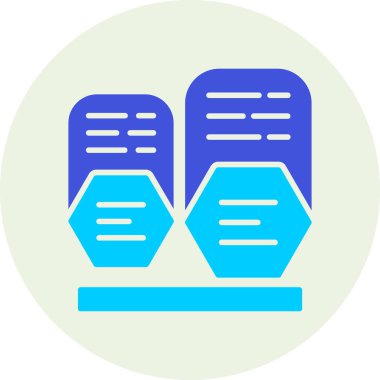 veritabanı. Web simgesi basit illüstrasyon