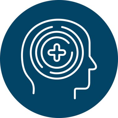 İnsan kafasının vektör illüstrasyonu