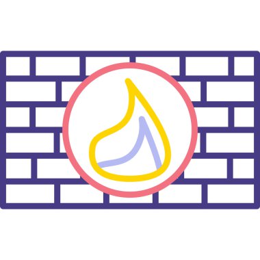 Bir benzin istasyonu simgesinin vektör illüstrasyonu