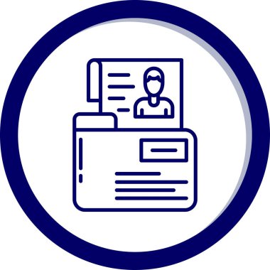 Belge simgesinin vektör illüstrasyonu