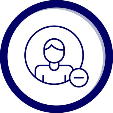 Bilgisayarlı adam. Web simgesi basit illüstrasyon