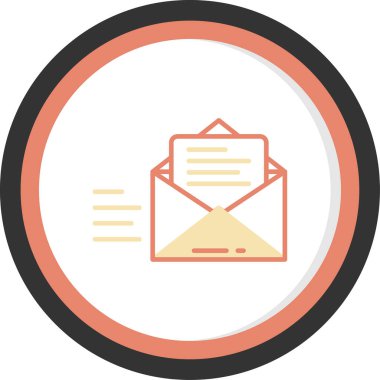 E- posta simgesi vektör illüstrasyonu