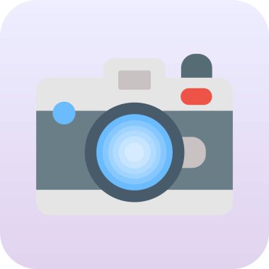 kamera simgesi vektör illüstrasyonu