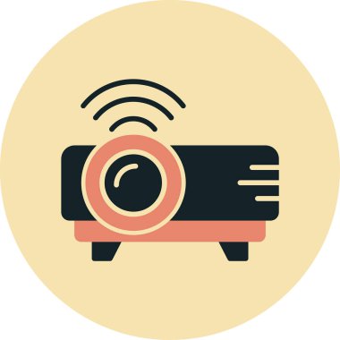 Kamera. Web simgesi basit illüstrasyon