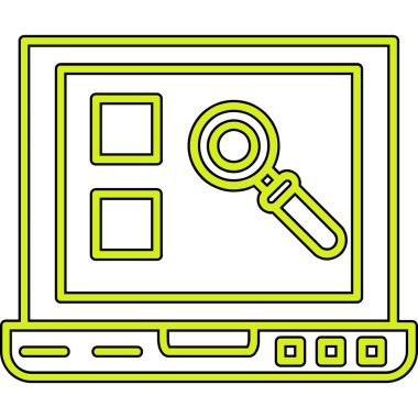 Ara. Web simgesi basit illüstrasyon