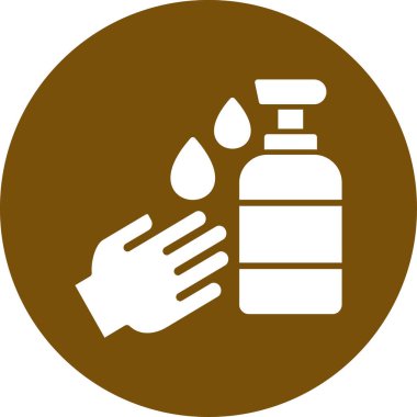 Sıvı şişe simgesini el temizleme