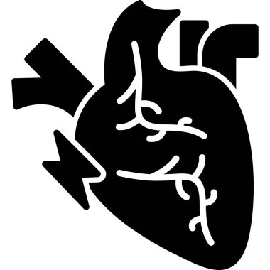 kalp anatomisi simgesi katı bir şekilde