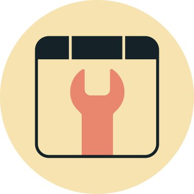 Wrench kutsal kişilerin resmi, vektör çizim