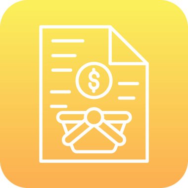 Dolar işaretli dolar belgesi.