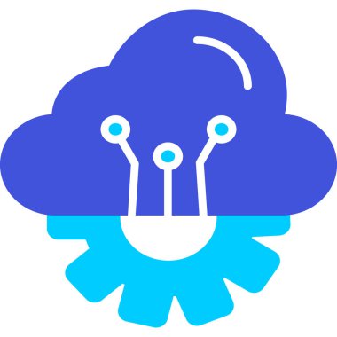 Bulut. Web simgesi basit tasarım