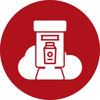 - Uyuşturucu. Web simgesi basit illüstrasyon